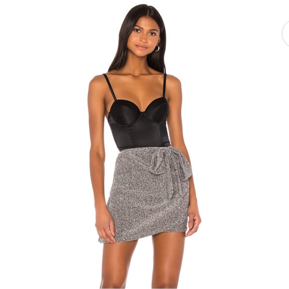 For love and lemons Auguste sparkle mini skirt